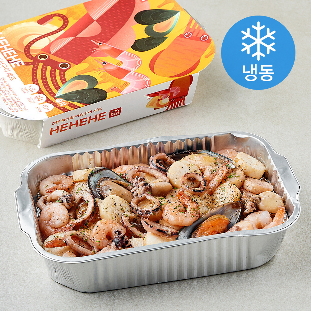 [로켓프레시] 해해해 간편 해산물 버터구이 세트 570g (냉동)