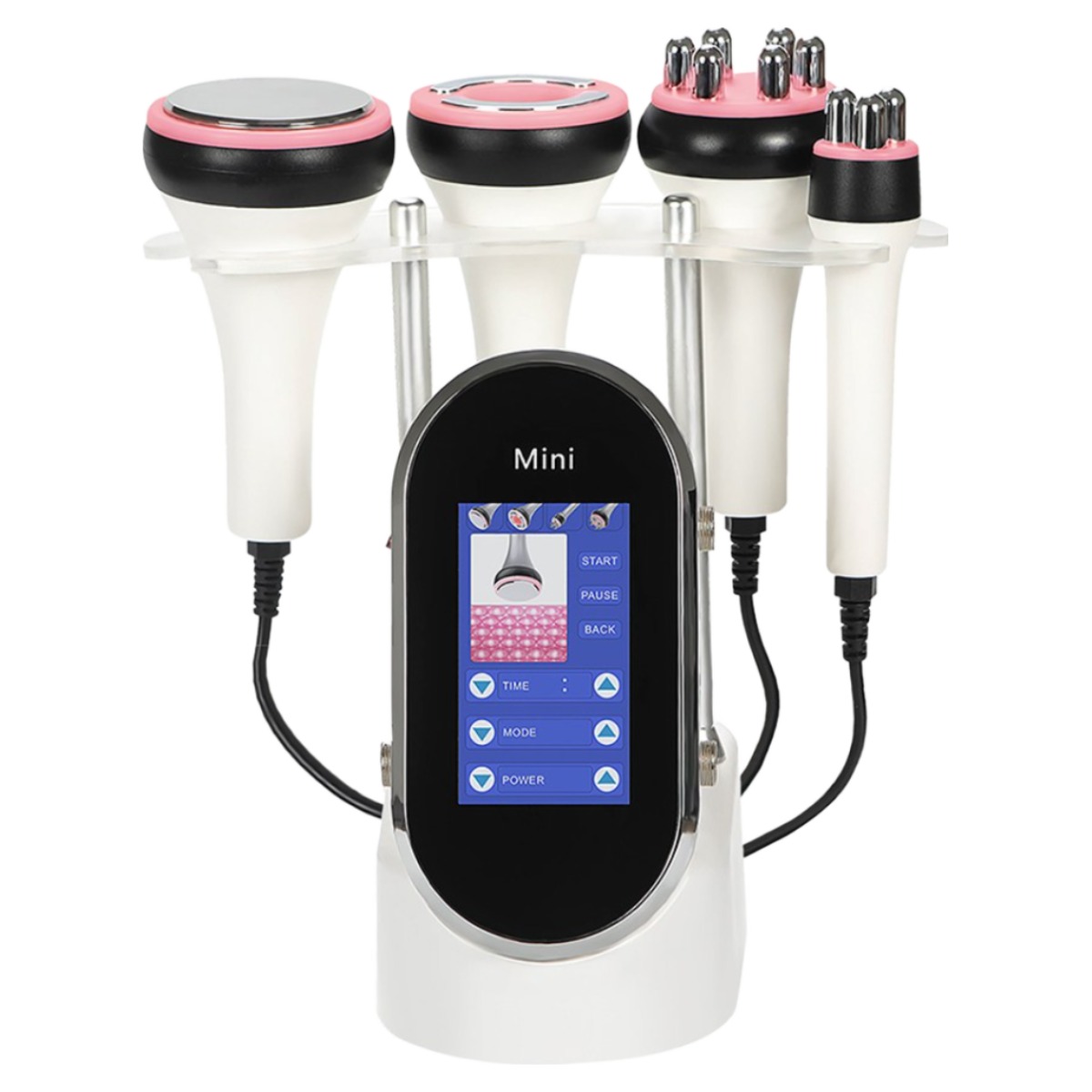 카이루스 고주파 마사지기 4in1 초음파 뷰티 얼굴 바디 홈케어 디바이스 KS-2506, 화이트