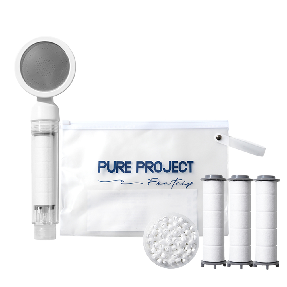 여행 고수들의 선택! 쿠팡 해외여행 아이템, 이번 주 인기템 TOP 10 완벽 분석 25 퓨어프로젝트 필수 해외여행용 샤워기헤드 + 휴대용 파우치 세트, 샤워기1개+바디필터3개+헤드필터1개+파우치1개, 1개