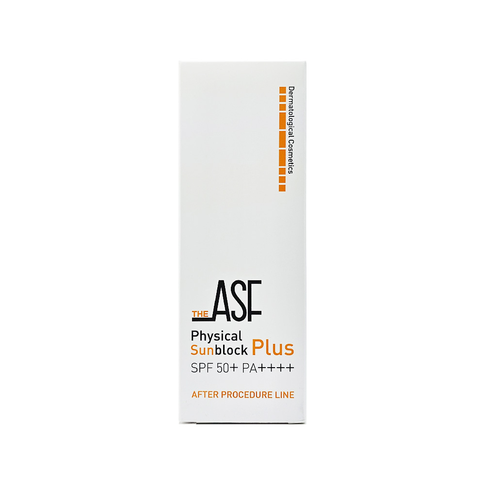 ASF 에이에스에프 피지컬 선블럭 플러스 SPF50+ PA++++ Physical Sunblock Plus 애프터 프로시듀어 라인