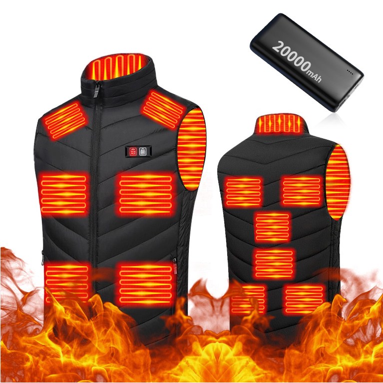 KLIFE 발열조끼 13구역 온열조끼+ 보조배터리 세트