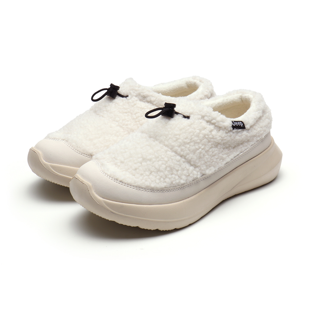 JEEP 지프 여성 양털 슬립온 기모안감 푹신한 겨울 털슬리퍼