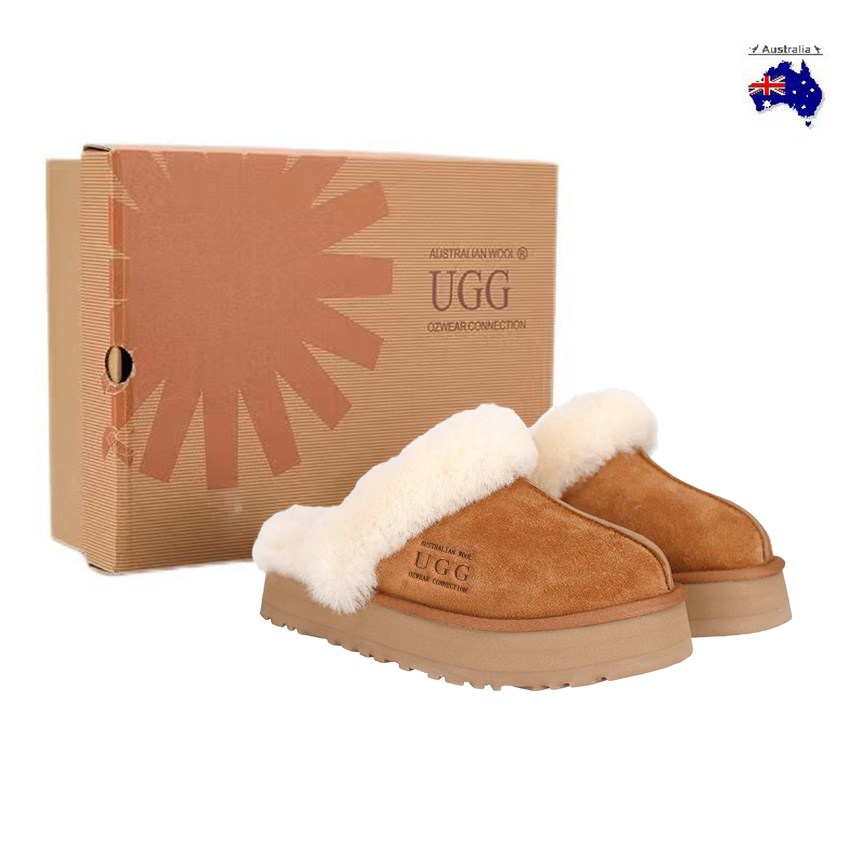 Australian UGG OZWEAR 오즈웨어 어그 호주정품 코케트 방수 여성어그슬리퍼 겨울 방한 슬리퍼 1122550-CHE