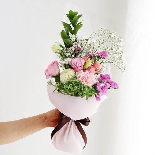 [로켓프레시] 블뤼엔 생화 초이스 + 소재 꽃다발 세트