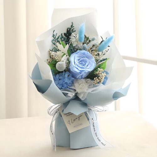 뷰티풀데코센스 생화 프리저브드 꽃다발 + 쇼핑백
