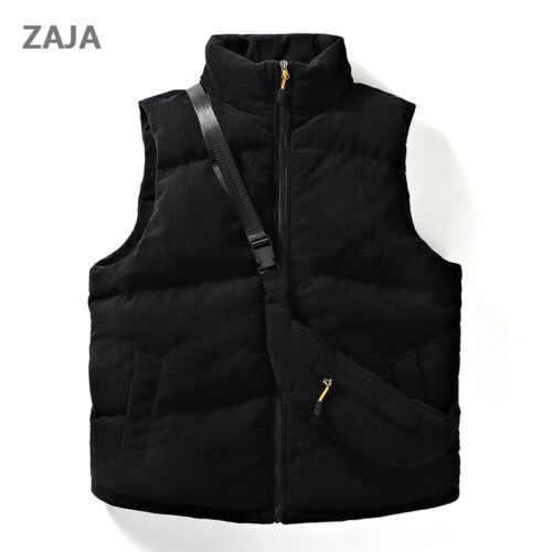 ZAJA 남녀공용 겨울 패딩 조끼 경량 오버핏 베스트 아우터