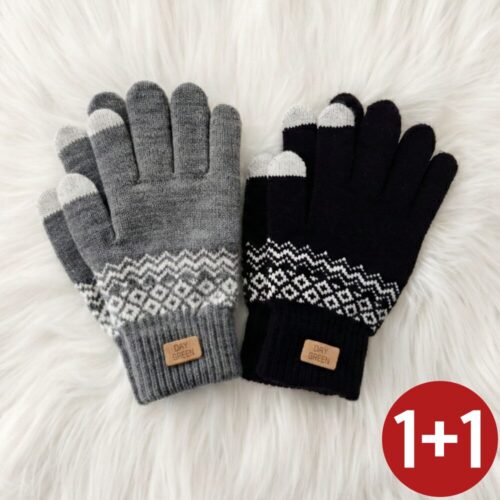 춥다고 움츠리지 마! 데이그린 커플 니트 장갑 1+1로 따뜻한 겨울 데이트