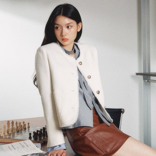 로엠 올데이 라운드 트위드 자켓, 봄 코디 끝판왕 실사용 후기!