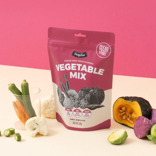 우리 댕댕이 건강 간식? 트러스티푸드 동결건조 가니쉬 야채믹스 후기!