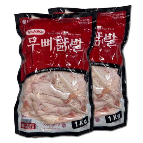 매콤한 야식이 땡길 때? 닭발 원료 무뼈닭발 1Kg 2팩으로 홈술 안주 끝판왕!