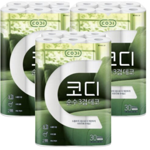 코디 순수 3겹데코 화장지 30m, 써보니 왜 국민 화장지인지 알겠어요! 1 코디 순수 3겹데코 화장지 30m, 써보니 왜 국민 화장지인지 알겠어요!