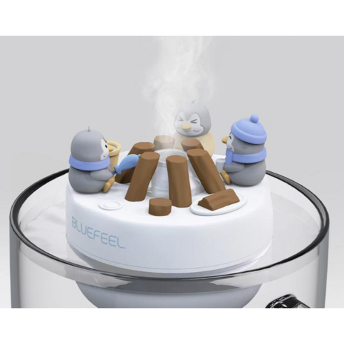 건조함은 이제 그만! 블루필 둥둥 펭귄 힐링 미니가습기로 촉촉한 일상 만들기