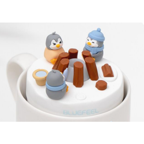 건조함은 이제 그만! 블루필 둥둥 펭귄 힐링 미니가습기로 촉촉한 일상 만들기