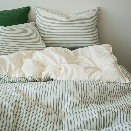 사계절 내내 꿀잠 예약! 80수 순면 차렵이불 딥그린 Q(퀸) 솔직 후기