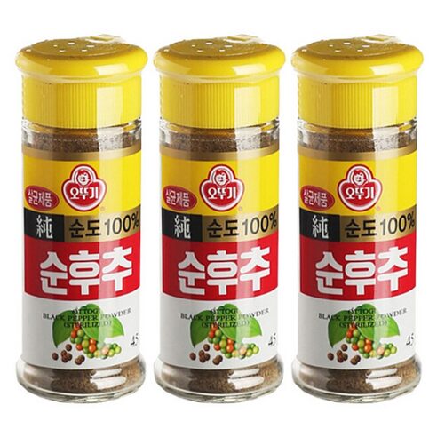 우리집 셰프의 비밀! 오뚜기 순후추 45g 3개, 왜 이제야 만났을까?