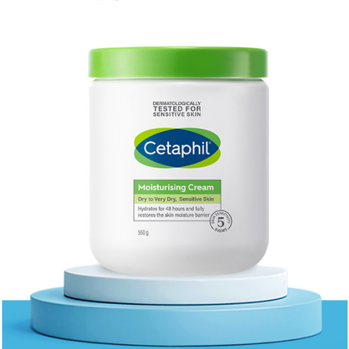 건조함 끝! **세타필 모이스춰라이징 크림** 550g으로 온 가족 피부 지키기