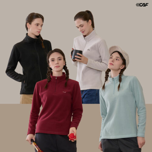 겨울 교복템 등극! 르까프 여성 퍼펙트 플리스 세트 4종, 직접 입어보니...