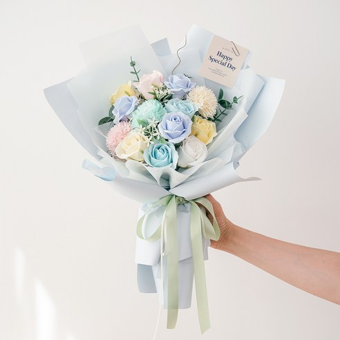 라솔트 비누꽃다발 블루캔디: 졸업, 기념일 선물로 빛나는 감동 후기!