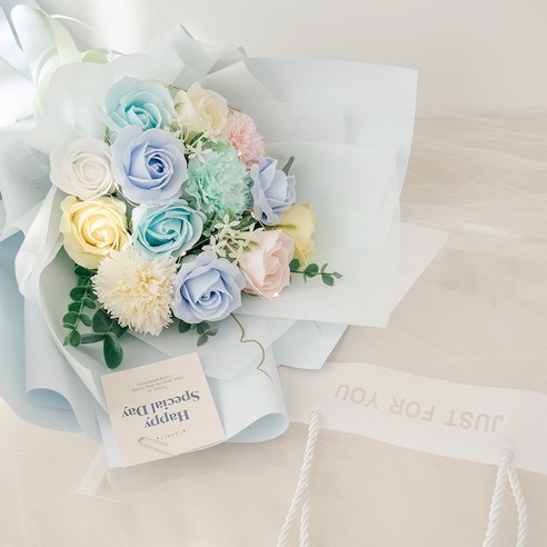 라솔트 비누꽃다발 블루캔디: 졸업, 기념일 선물로 빛나는 감동 후기!