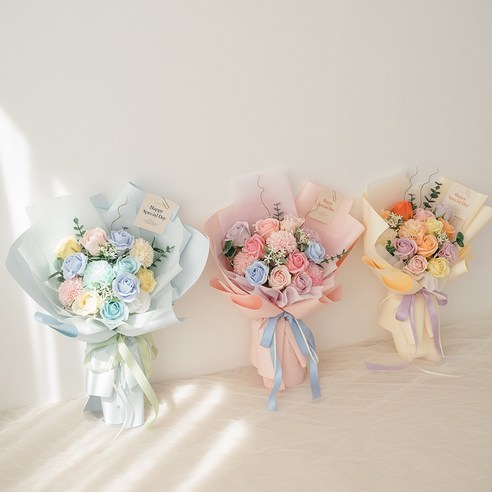 라솔트 비누꽃다발 블루캔디: 졸업, 기념일 선물로 빛나는 감동 후기!