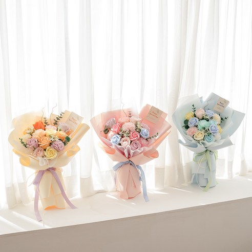 라솔트 비누꽃다발 블루캔디: 졸업, 기념일 선물로 빛나는 감동 후기!