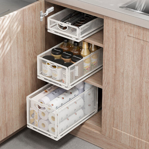 좁은 싱크대 하부장, 슬라이딩 선반으로 깔끔하게 변신! 내돈내산 후기