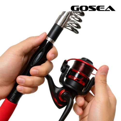 GOSEA 여행용 낚시대 릴 콤보 세트: 캠핑, 여행 초보도 OK!