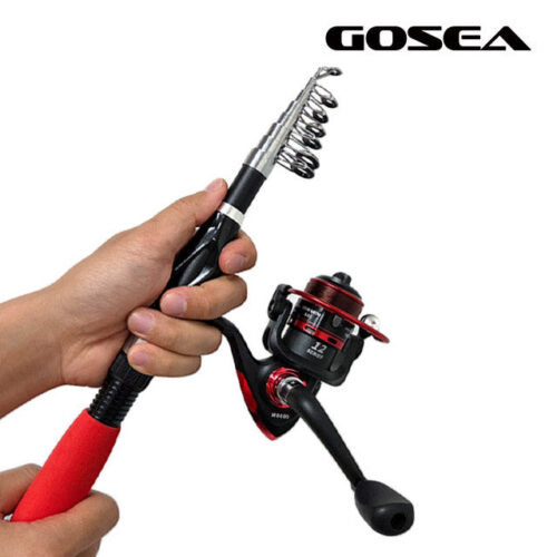 GOSEA 여행용 낚시대 릴 콤보 세트: 캠핑, 여행 초보도 OK!