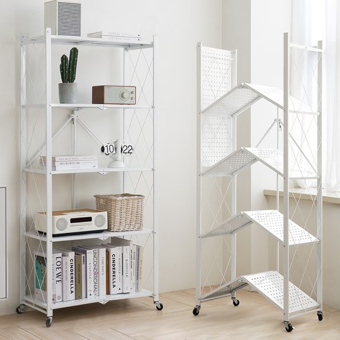 우리 집 만능 정리템! 코멧 원터치 접이식 다용도 이동식 선반 솔직 후기