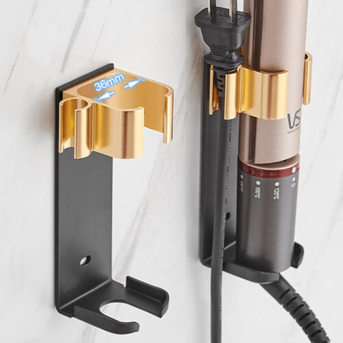 무타공 고데기거치대로 깔끔한 욕실 완성! 헤어드라이어 정리 고민 끝