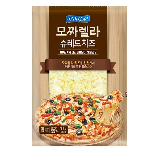 우리 집 찐맛집 만드는 비법? 리치 골드 모짜렐라 슈레드 치즈 2.5kg 내돈내산 후기!