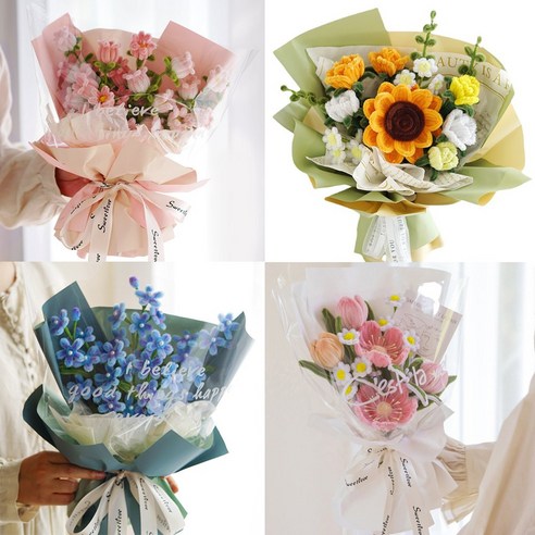 받는 순간 미소 활짝! 사랑스러운 모루꽃다발 튤립 핑크 후기