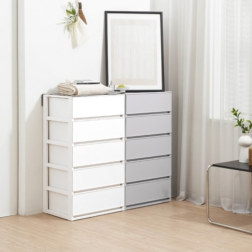 코멧 국내생산 폭 넓은 모던 서랍장, 깔끔한 우리 집의 비결!