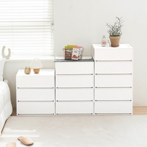 코멧 국내생산 폭 넓은 모던 서랍장, 깔끔한 우리 집의 비결!