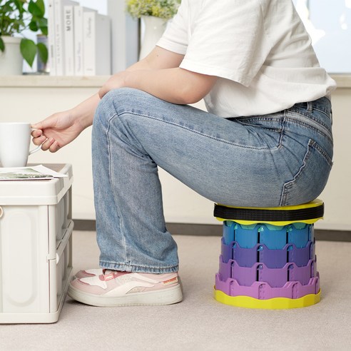 내돈내산 찐후기! 감성 가득 코멧 휴대용 높이조절 캠핑 스툴, 왜 이제야 만났을까?