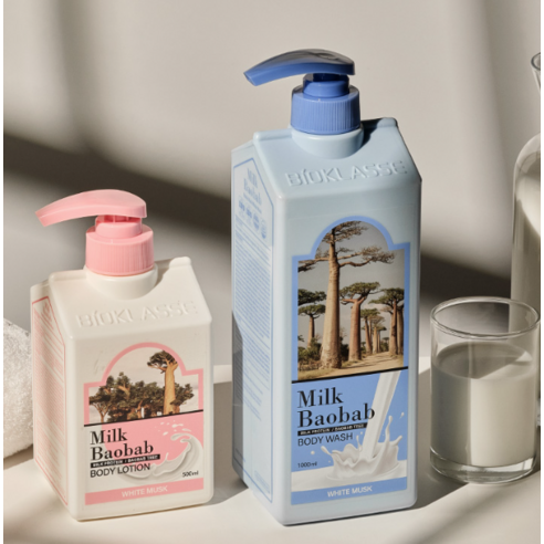 [내돈내산] 밀크바오밥 바디워시 화이트머스크향 1L, 촉촉함과 향기 모두 잡다!