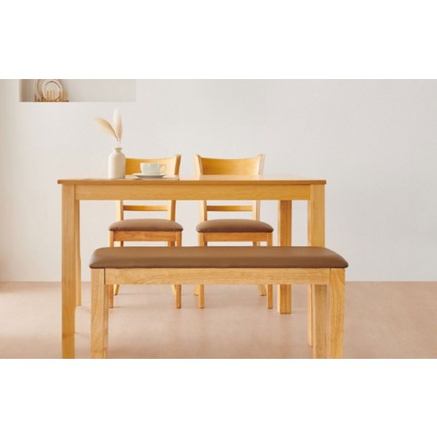 우리 집 분위기를 바꾸는 동서가구 캐빈 고무나무 원목 식탁 후기