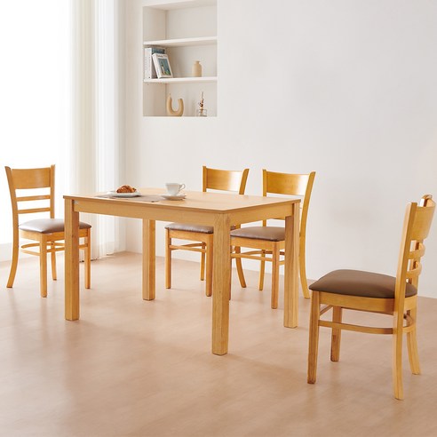 우리 집 분위기를 바꾸는 동서가구 캐빈 고무나무 원목 식탁 후기