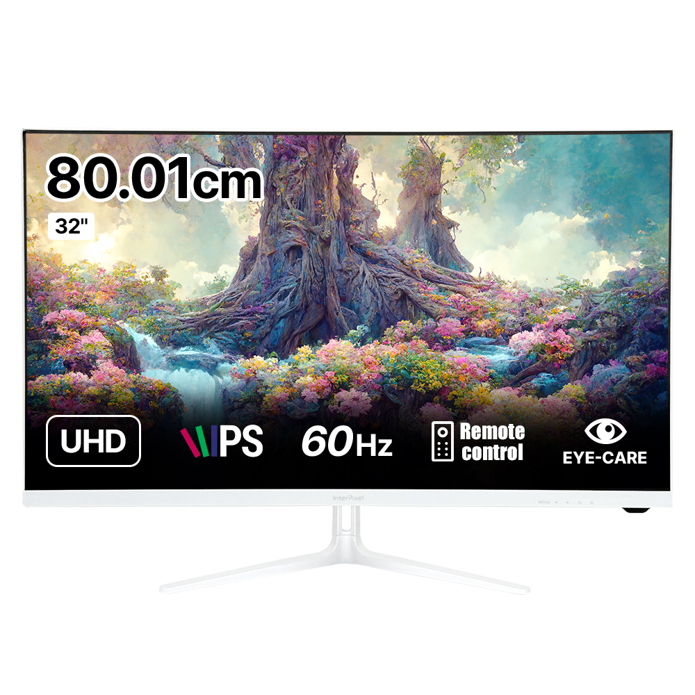인터픽셀 4K UHD IPS 모니터 화이트 에디션, 80.01cm, IPU3212(무결점)