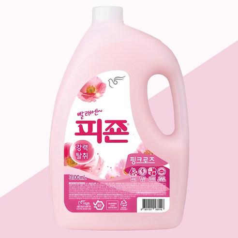 피죤 핑크로즈 섬유유연제 3.1L 2개, 온종일 기분 좋은 향기!