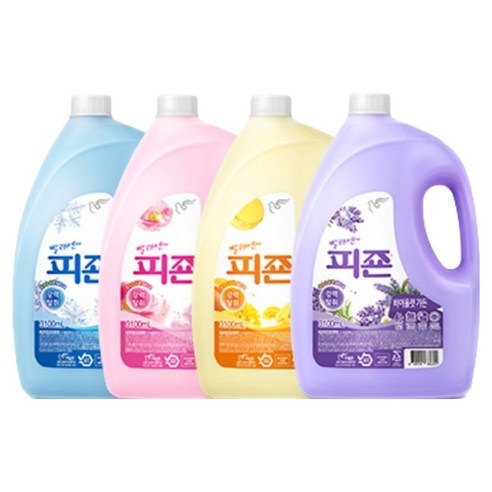 피죤 핑크로즈 섬유유연제 3.1L 2개, 온종일 기분 좋은 향기!