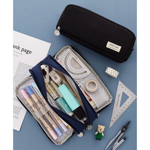 더 이상 엉망진창은 NO! 마카롱 대용량 필통으로 깔끔한 정리 끝판왕 등극!