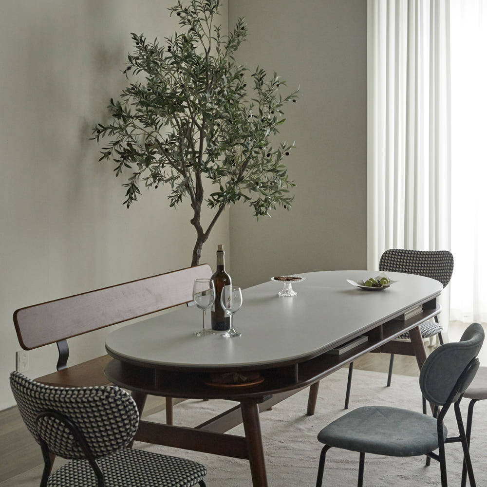 드디어 찾았다! 우리 집 주방의 로망, 데이지 6인용 원목 세라믹식탁 후기