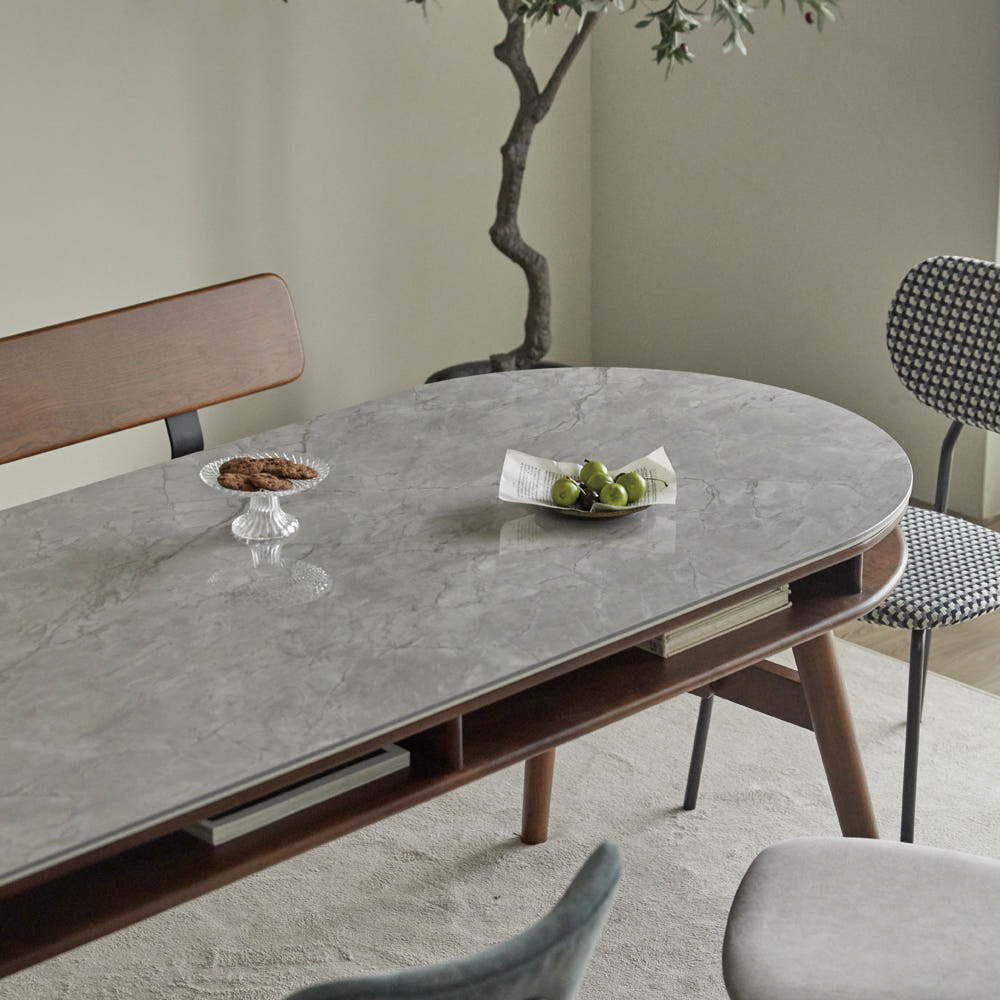 드디어 찾았다! 우리 집 주방의 로망, 데이지 6인용 원목 세라믹식탁 후기