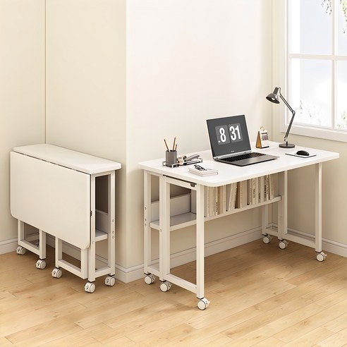 좁은 거실도 문제없어! **거실 접이식 확장형 기능성 고급 원룸 테이블** 사용 후기