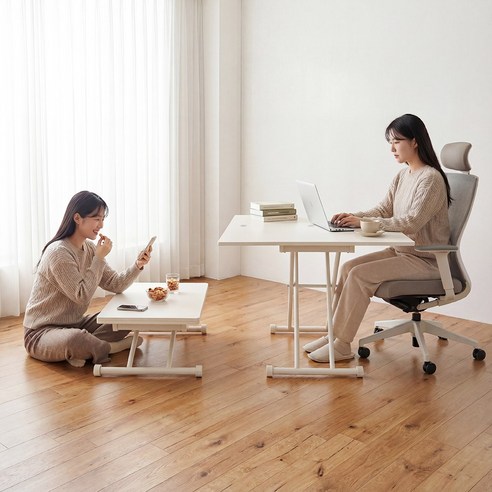 좁은 거실도 문제없어! **거실 접이식 확장형 기능성 고급 원룸 테이블** 사용 후기