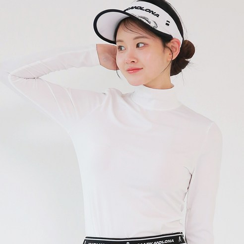 HALEY 레이스넥 긴팔 이너 티셔츠: 우아함과 편안함, 두 마리 토끼를 잡다!