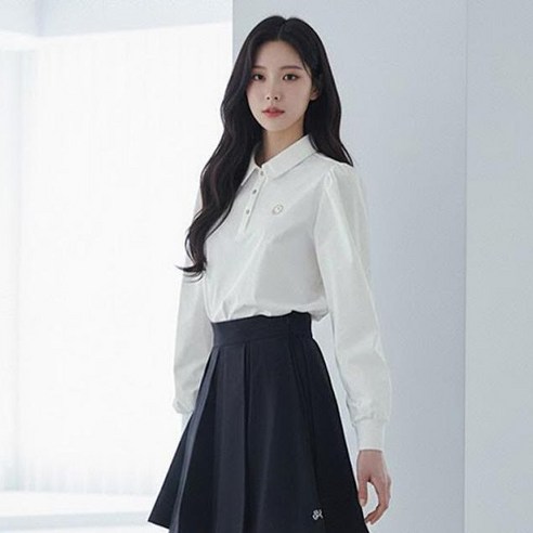 HALEY 레이스넥 긴팔 이너 티셔츠: 우아함과 편안함, 두 마리 토끼를 잡다!